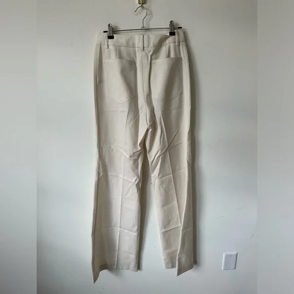 NWT Nili Lorain Christophe 100% Wool Pants in Stone Size 4 - Picture 3 of 8